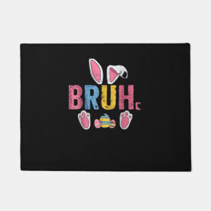 Felpudo Bruh Easter Bunny Cute Meme Para Niños _7