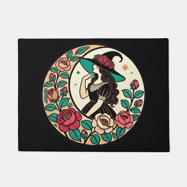 Felpudo Bruja flor (Anverso)