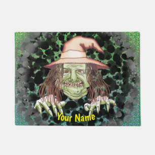 Felpudo bruja verde