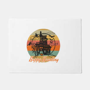Felpudo Brujas Feliz Halloween Vintage Retro