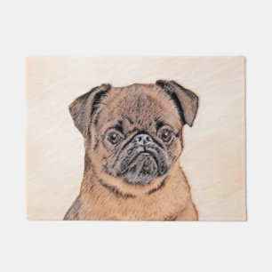Felpudo Bruselas Griffon Smooth Painting Original Dog Art
