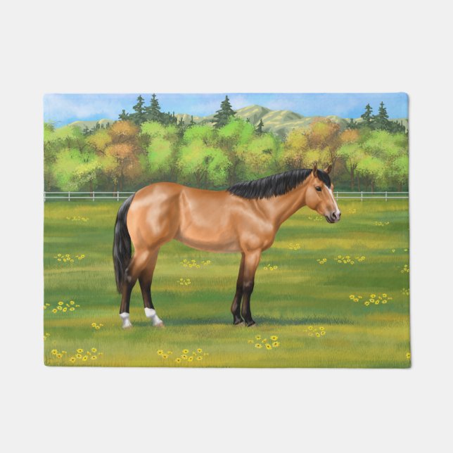 Felpudo Buckskin Dun Quarter Horse (Anverso)