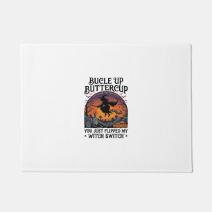 Felpudo Bucle Up Buttercup Bruja Interruptor Halloween Esc