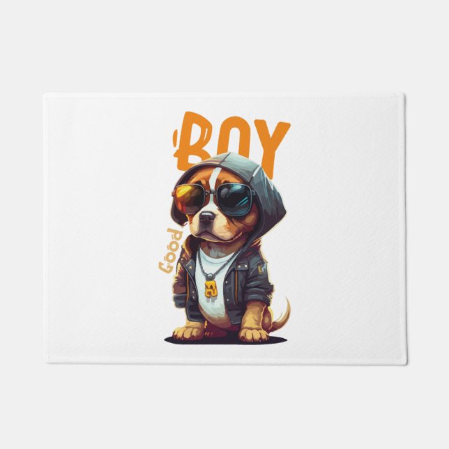 Felpudo Buen Chico Perro Cachorro Lindo (Anverso)
