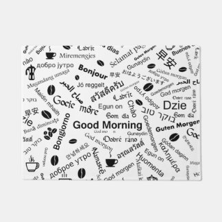 Felpudo Buenos días en todos los idiomas del mundo
