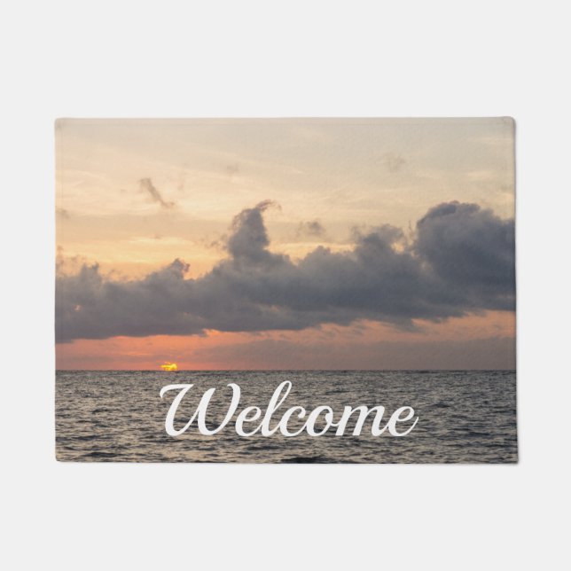 Felpudo Buenos días Folly Beach Welcome Doormat (Anverso)