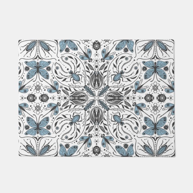 Felpudo Bugs, negro y azul (Anverso)