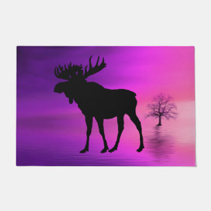 Felpudo Bull Moose Silhouette