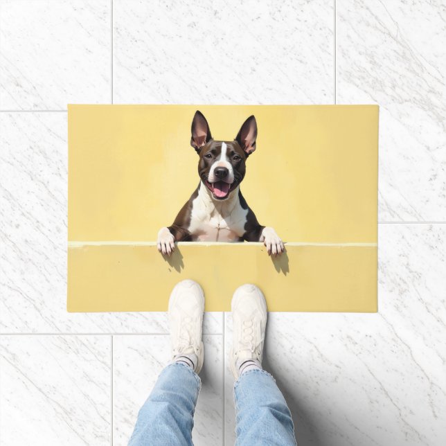 Felpudo Bull Terrier Doormat Art (Interior)