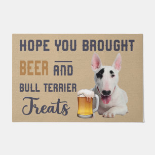 Felpudo Bull Terrier Doormat, Bull Terrier Love Welcome Ma