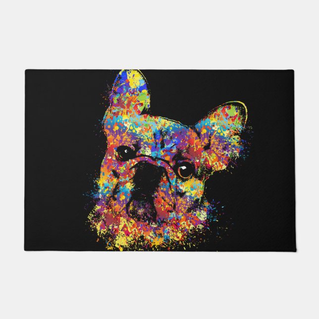 Felpudo Bulldog francés - perro de Frenchie (Anverso)