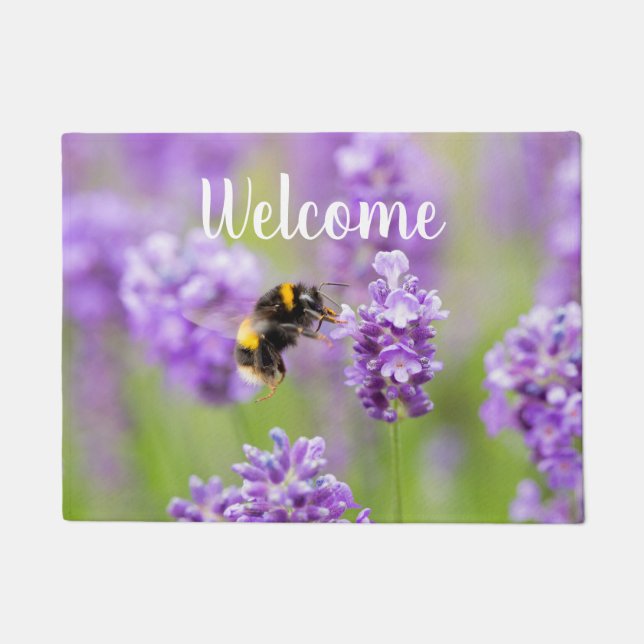 Felpudo Bumblebee en Lavender (Anverso)