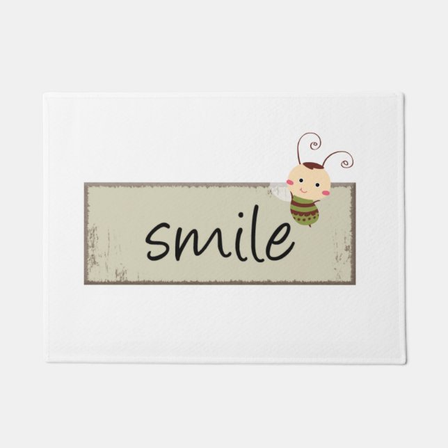 Felpudo Bumblebee Smile Door Mat (Anverso)