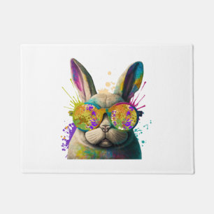 Felpudo Bunny se enfrenta a Guay Easter Bunny con gafas