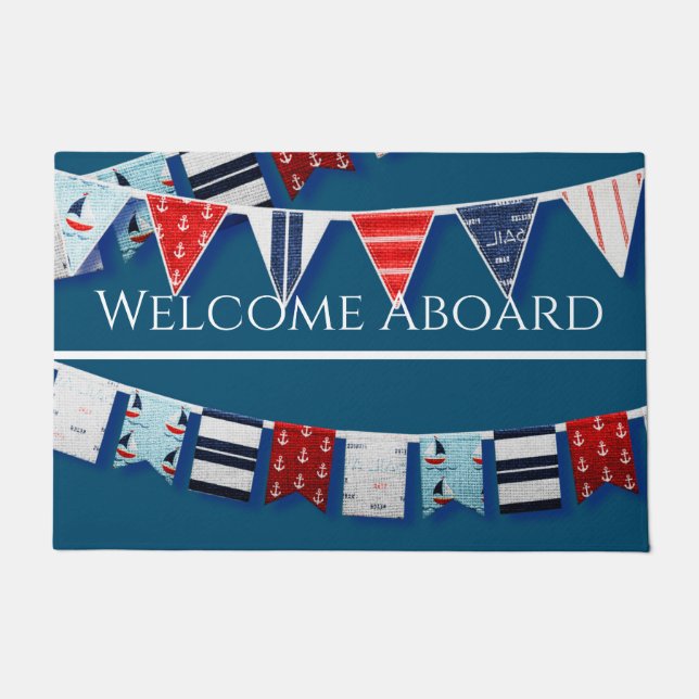 Felpudo Bunting Nautical (Anverso)