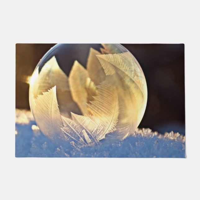 Felpudo Burbuja de jabón en nieve (Anverso)