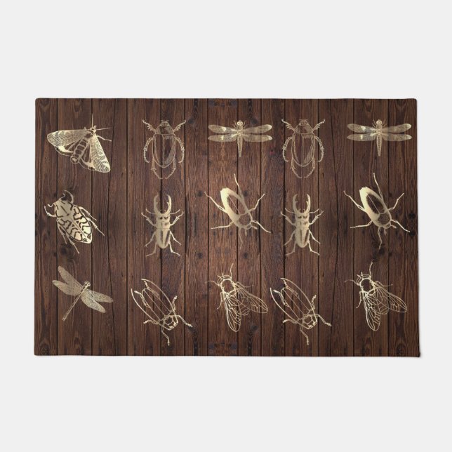 Felpudo burro Relieve metalizado bugs doormat (Anverso)