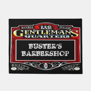 Felpudo Busters Barbershop Personalizado