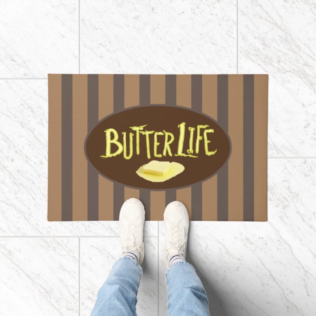 Felpudo Butter Life Brown Strips BG (Interior)