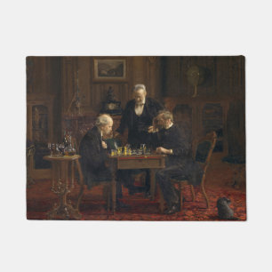 Felpudo Caballeros jugando al ajedrez (Thomas Eakins)