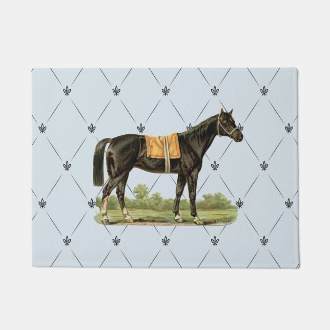 Felpudo Caballo de albarda de época (Anverso)