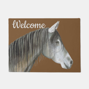 Felpudo Caballo gris