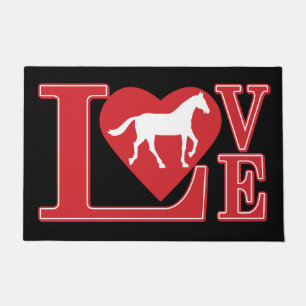 Felpudo Caballos de amor