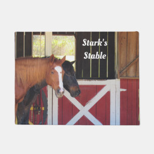 Felpudo Caballos personalizados en Doormat estable