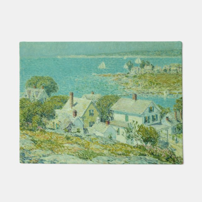 Felpudo Cabeceras de Nueva Inglaterra (arte paisajístico c (Anverso)