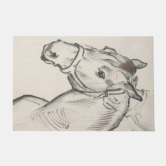 Felpudo Cabeza de caballo (por Alfred Dehodencq) (Anverso)