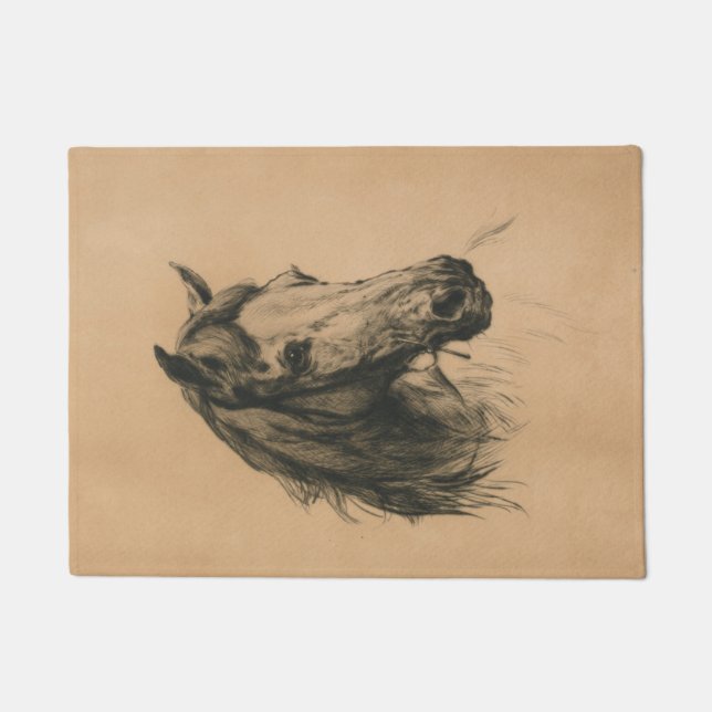 Felpudo Cabeza de caballo (por Heywood Hardy) (Anverso)