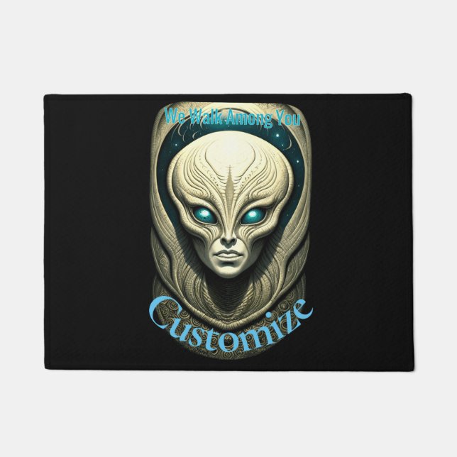 Felpudo Cabeza de cráneo de Alien Thunder_Cove (Anverso)