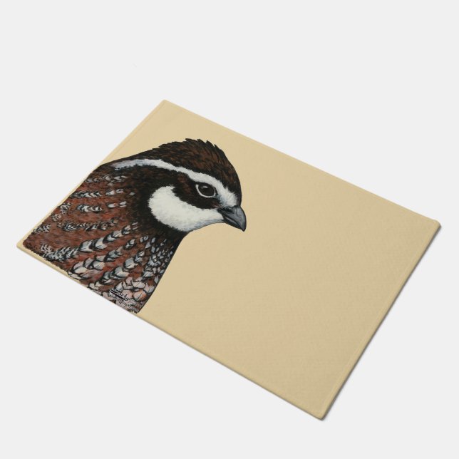 Felpudo Cabeza de cubeta blanco Bobwhite (Angular)