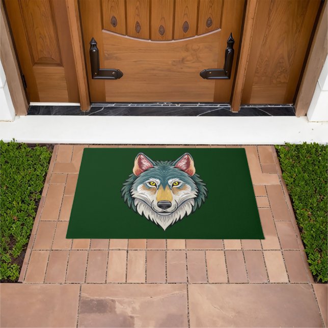 Felpudo Cabeza de lobo desde el frente (Exterior)