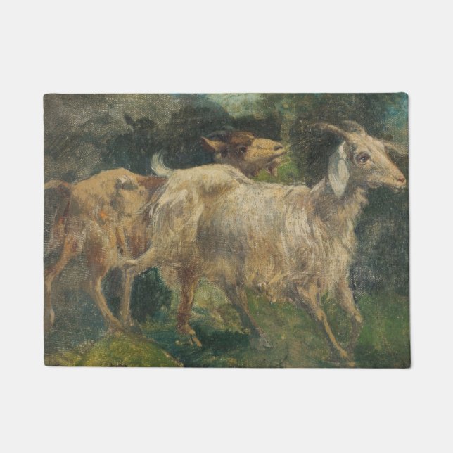 Felpudo Cabras (por Vincenzo Caprile) (Anverso)