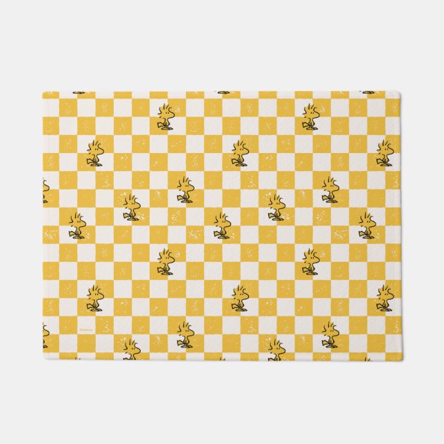 Felpudo Cacahuetes | Bandera de Woodstock Check (Anverso)