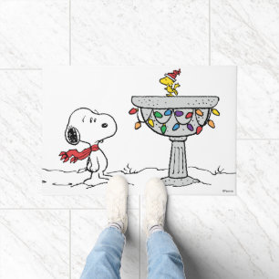 Felpudo Cacahuetes   Baño de aves congelado Snoopy & Woods