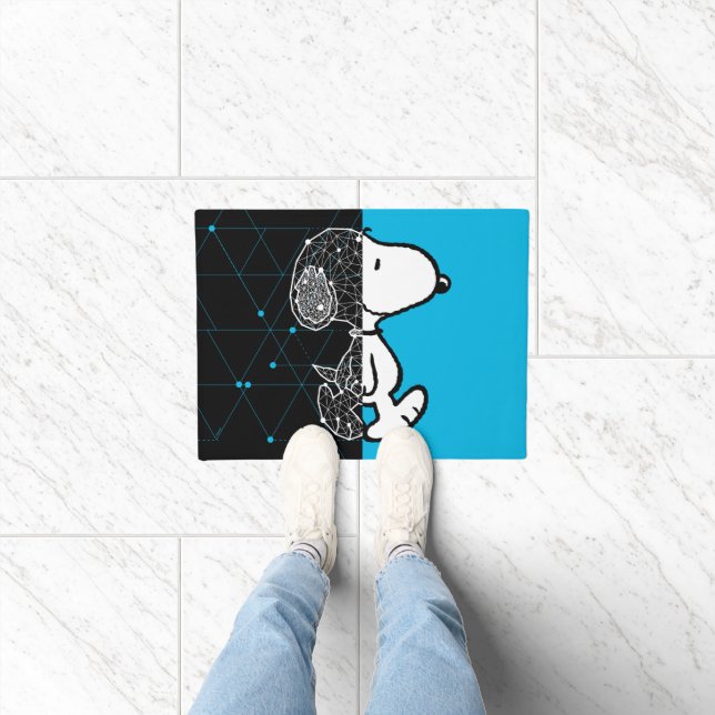 Felpudo Cacahuetes | Diseño geométrico de Snoopy (Interior)