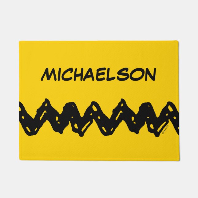 Felpudo Cacahuetes | La camiseta Zig-Zag de Charlie Brown (Anverso)