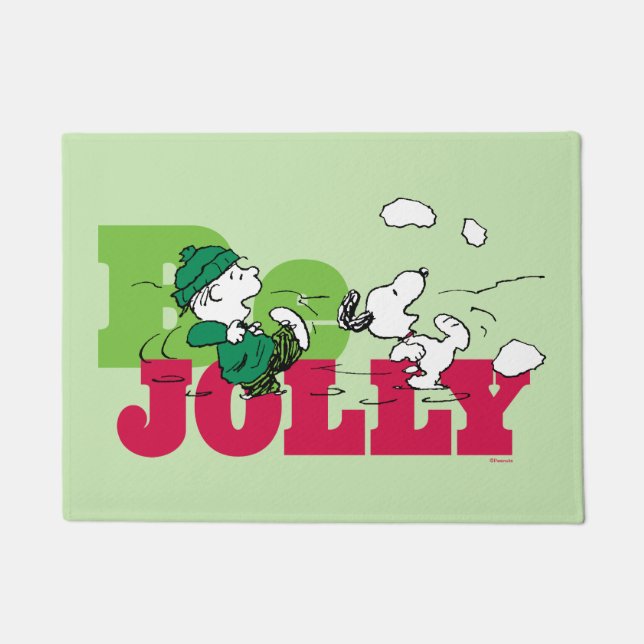 Felpudo Cacahuetes | Linus & Snoopy Be Jolly (Anverso)