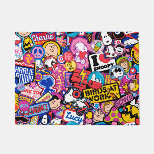 Felpudo Cacahuetes   Patrón de parches de mixtape