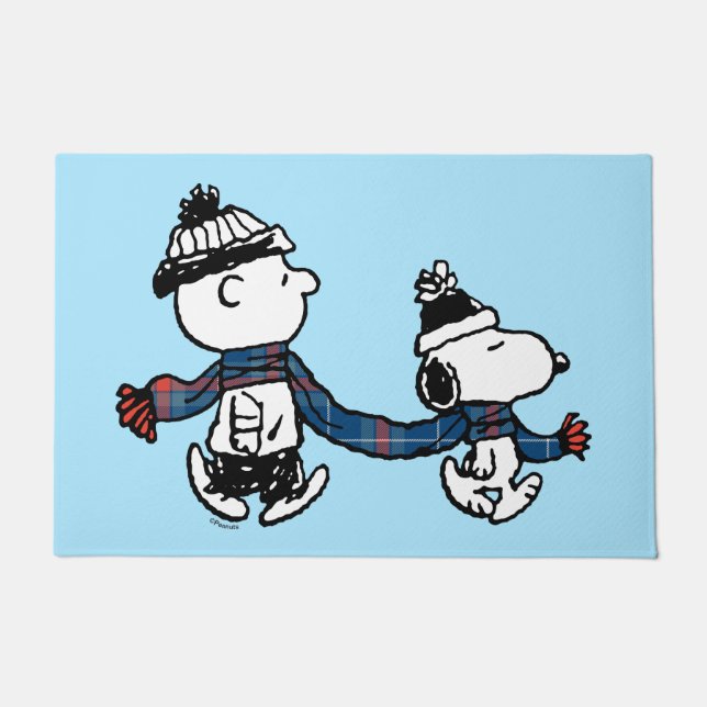 Felpudo Cacahuetes | Snoopy & Charlie Brown Winter Scarf (Anverso)