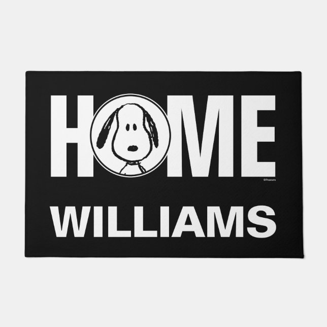 Felpudo Cacahuetes | Snoopy Circle | Personalizado (Anverso)