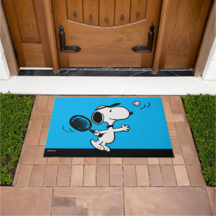 Felpudo Cacahuetes   Snoopy Juega Al Tenis