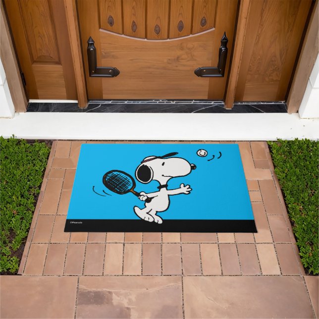 Felpudo Cacahuetes | Snoopy Juega Al Tenis (Exterior)