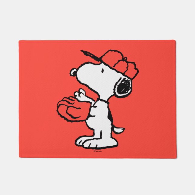 Felpudo Cacahuetes | Snoopy Making the Catch (Anverso)