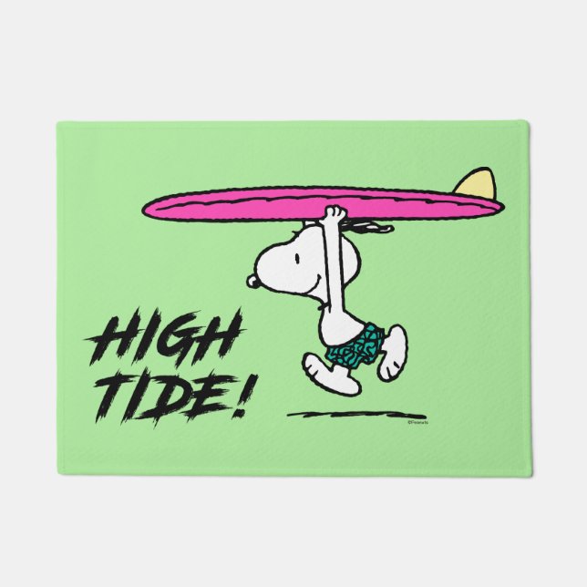 Felpudo Cacahuetes | Snoopy Running to the Surf (Anverso)