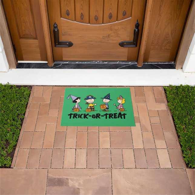Felpudo Cacahuetes | Trick o Trete de Halloween (Exterior)
