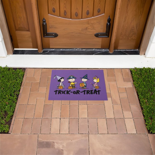 Felpudo Cacahuetes | Trick o Trete de Halloween (Exterior)