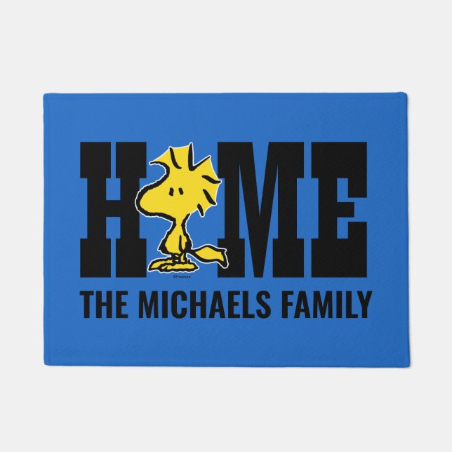 Felpudo Cacahuetes | Woodstock, amigo de Snoopy (Anverso)